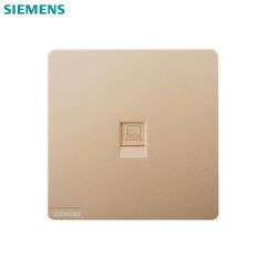 西门子（SIEMENS） 5UH26623NC03 一位电脑插座 家用墙面插座(超5类) 皓彩系列 日曜金网络插座插口