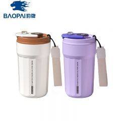 豹牌（BAOPAI） BP03-C3001温显几何咖啡杯316不锈钢覆层内胆 450ml