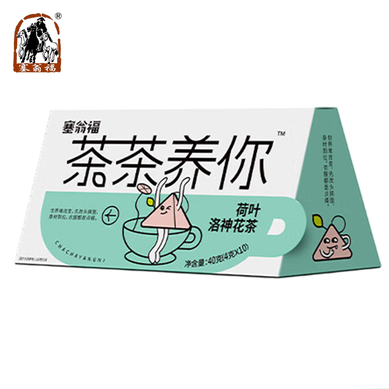 塞翁福 茶茶养你荷叶洛神花茶40g 花茶花草茶泡水茶包