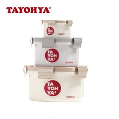 多样屋（TAYOHYA） TA11-0036BP 圆形保鲜盒三件套焕新系列混色可拆上盖