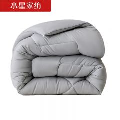水星家纺 549513倾芯绵柔抗菌四季被春秋四季被被子银灰色200*230cm