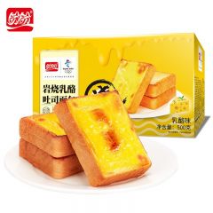 盼盼 岩烧乳酪吐司面包500g早餐休闲零食下午茶整箱面包