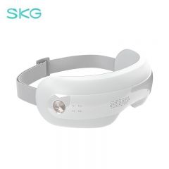 skg E3系列2代尊享款眼部按摩器 仿生气囊指腹按揉可视热敷便携护眼仪白色