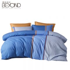 博洋家纺（BEYOND HOME TEXTILE） 全棉四件套双人简约套件纯棉床单被套床上用品四件套—格里希200*230cm