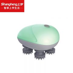 上亨（shangheng） SHZH-JKT001头部按摩器按摩仪电动揉捏头皮家用抓头器自动头部按摩爪头部按摩干湿两用 绿色标准款