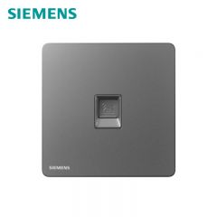 西门子（SIEMENS） 5UH25613NC02 单电话插座一位电话插座 家用墙面电话线插口 睿宸系列 深灰银