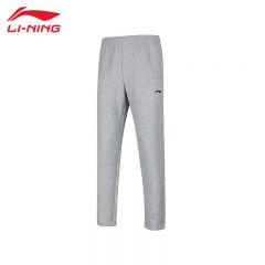 李宁（LI-NING） AKLTB41-2舒适保暖卫裤男子健身系列新款运动裤直筒裤花灰4XL