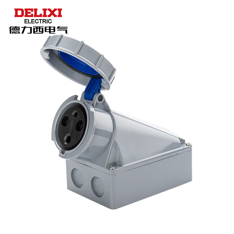 德力西电气 工业明装插座 工业插座 DEP2-1432 IP67 125A 3芯 250V DHADEP21432U