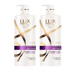 力士（LUX） 水润丝滑柔亮洗发乳清爽去屑型480ml*2瓶含氨基酸玻尿酸透润补水针对干枯脆弱发质