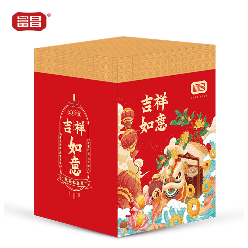 富昌 山珍海味大礼包C款1280g 南北干货 组合干货礼盒