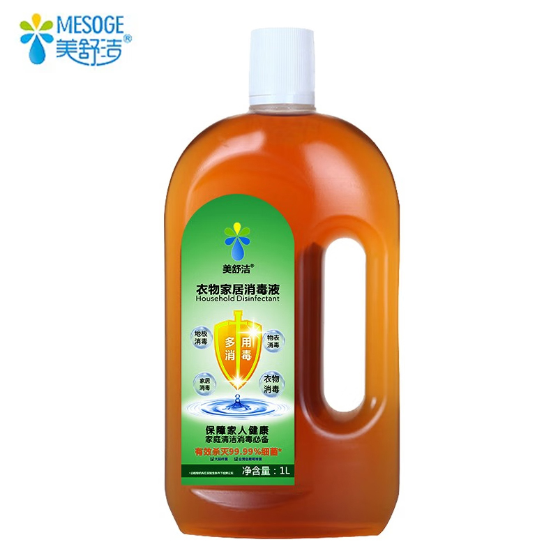 美舒洁  家用消毒液室内地板玩具宠物宝宝衣物有效杀菌 多用途可用消毒水 1000ml