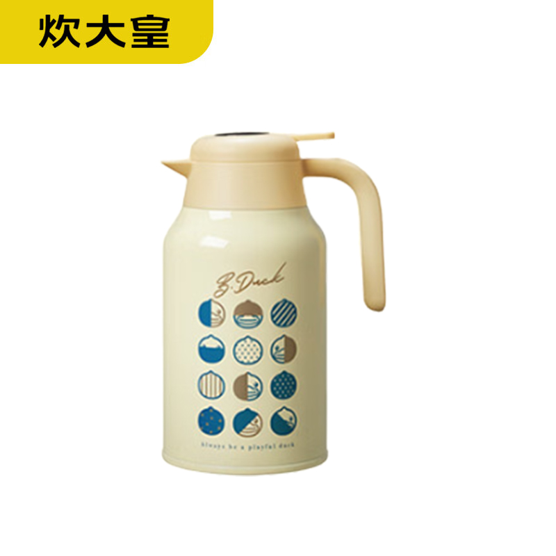 炊大皇（COOKER KING） BK20A2 触屏显温304不锈钢 B.Duck小黄鸭智能保温壶2升