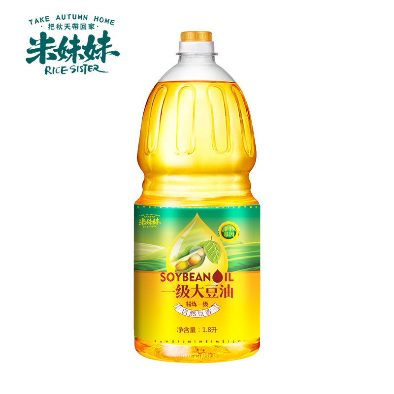 米妹妹（MIMEIMEI）大豆调和油 一级大豆油1.8L食用油