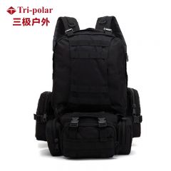三极户外（Tri-polar） TP2023户外迷彩双肩背包组合包旅行包户外休闲双肩包黑色