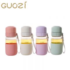 果兹（GUOZI） GZ-S72星云速开玻璃杯家用办公女士喝水杯白/粉/绿/紫 350ml 个颜色随机