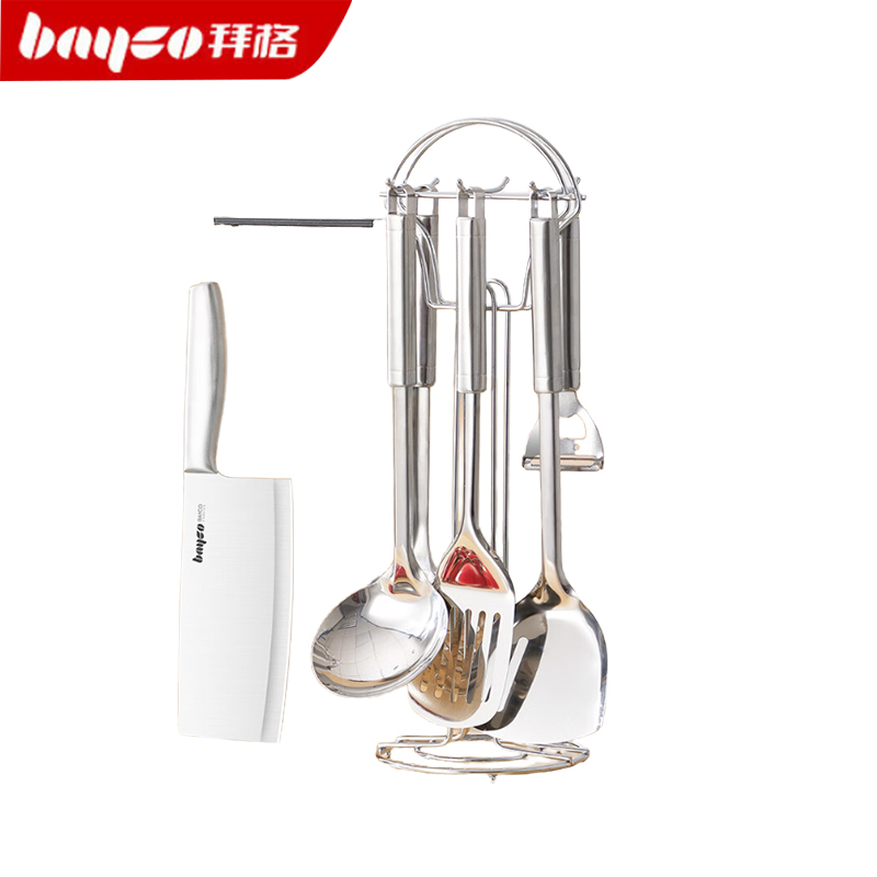 拜格（BAYCO） CJTZ-958厨房全套厨具套装11件组合不锈钢家用菜刀套装