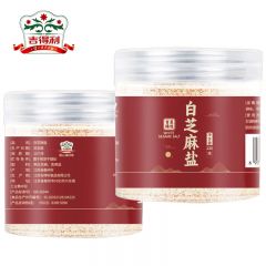 吉得利 白芝麻盐220g罐装 咸味炒熟即食拌面拌饭烧烤调味料