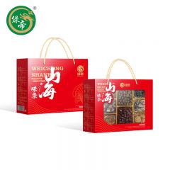 绿帝（GREEN KING)  味崇山海菌菇桂圆红枣干货礼盒800g菌菇礼盒木耳银耳桂圆