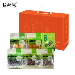 长岭尖 山珍潮礼礼盒1208g 山珍菌菇干货银耳红枣桂圆煲汤炖汤食用菌
