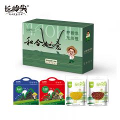 长岭尖 菌菇干货香菇木耳食用菌五谷杂粮玉米渣红豆员工福利 端午礼盒 和合如意1016g