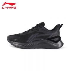 李宁（LI-NING） ARHV021-1男士缓震保护跑鞋越影舒适透气运动鞋黑色40码