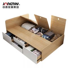 中泰（jongtay） J-JBDZ11板木床现代简约公寓宿舍单人床 1200*2000*600mm
