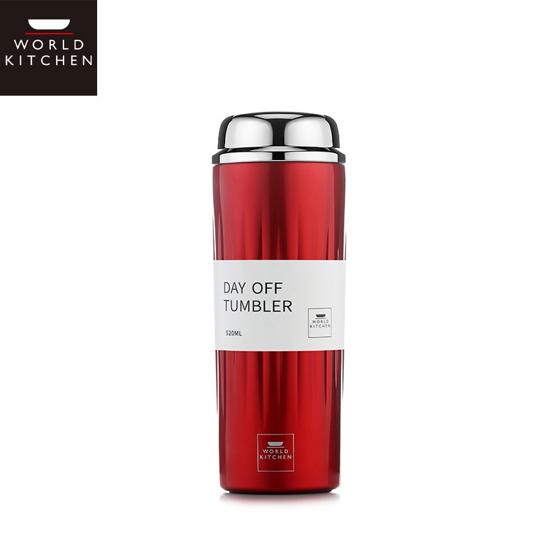 WORLD KITCHEN 保温杯520ml奥氏体不锈钢红色  WK-BWB520ML/KZ/RD