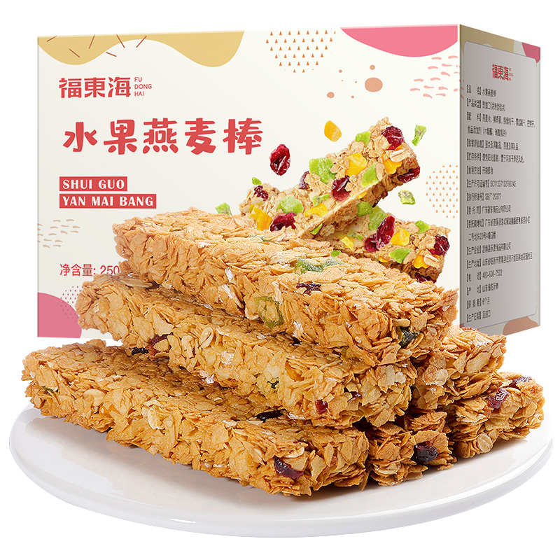 福东海 水果燕麦棒 250g*3盒