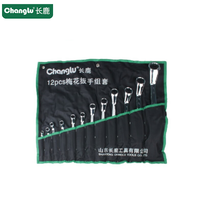 长鹿 CL.403412 碳钢镜面梅花扳手组套12PCS /套