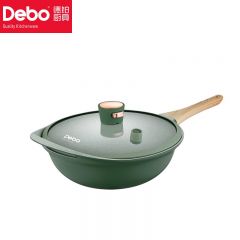 徳铂（Debo） DEP-826伊本特炒锅炒菜锅家用轻油少烟燃气电磁炉通用大容量炒锅32cm