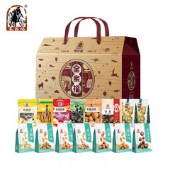 塞翁福 全家福新春礼2682g 坚果炒货蜜饯果干果菌菇红枣和田骏枣组合送礼盒