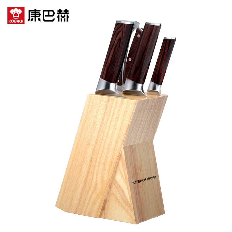 康巴赫（KBH） 彩木套刀组合套装全套家用厨师刀料理刀水果刀剪刀 彩木套刀KDT5A