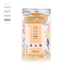 姚朵朵 黄冰糖500g 罐装 老冰糖多晶厨房调味冰糖