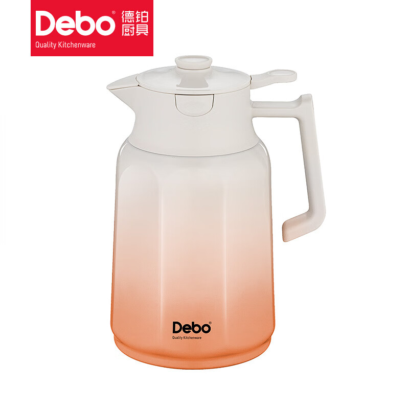 德铂（Debo） 海伦娜保温壶 1600ml DEP-896 橙色