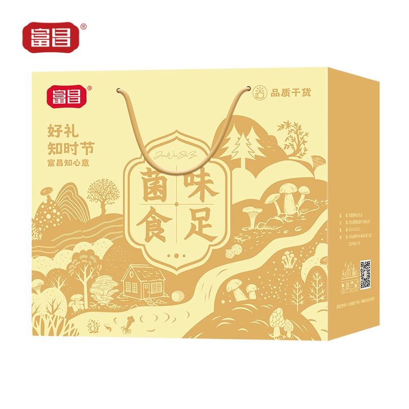 富昌 山珍菌味食足430g 南北干货礼盒