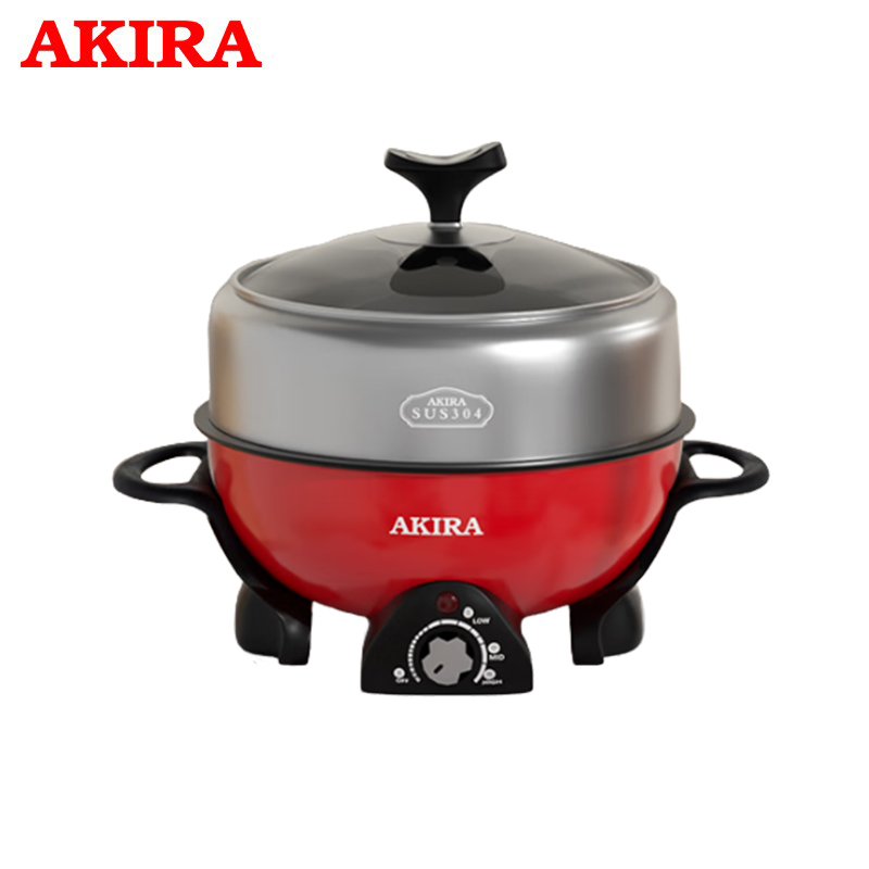 爱家乐（AKIRA） KL-A50/SG 电火锅家用迷你分体式火锅304加厚不锈钢家用多功能电热锅3升