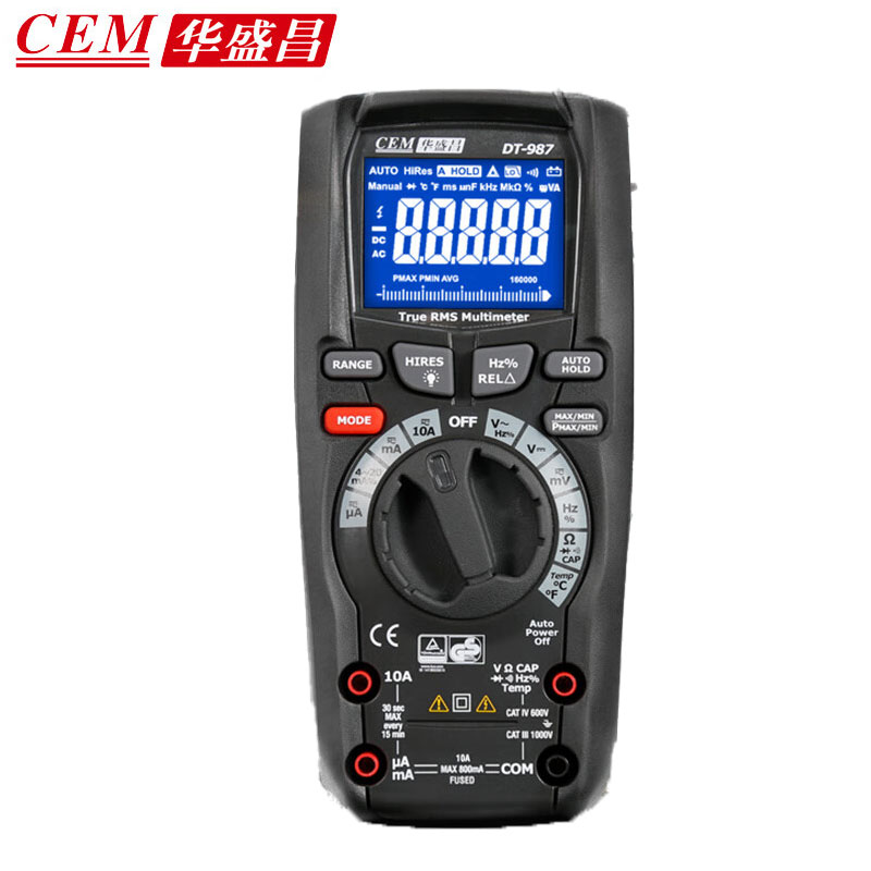 华盛昌（CEM） DT-987数字万用表智能防烧电工表