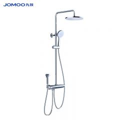 九牧（JOMOO）26164-644/1B-1 淋浴花洒套装 恒温除垢置物喷枪 电热水器款