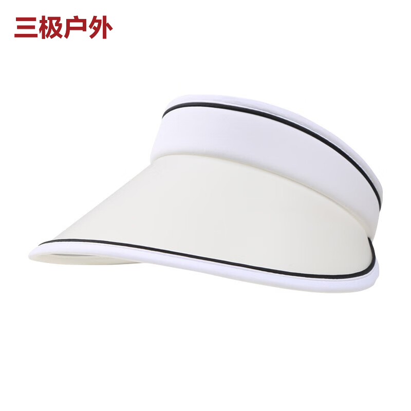 三极户外（Tri-polar） TP6459夏季可调节遮阳防晒帽白色黑条款