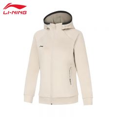 李宁（LI-NING） AWDT984-4开衫连帽卫衣 燕麦灰XXL码