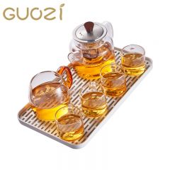 果兹（GUOZI）GZ-S73格物茶具套装家用泡茶套装400ml+80ml*4  套