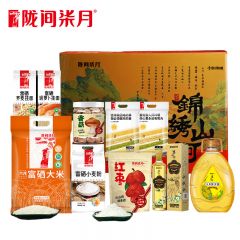 陇间柒月 杂粮恩施特产送礼福利伴手礼粮油礼包 5670ml+2048ml 锦绣山河A2