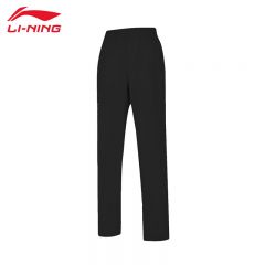 李宁（LI-NING） AKYV094-1女士舒适透气针织运动裤速干裤凉感直筒裤黑色3XL码