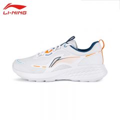李宁（LI-NING） ARSV121-3男士跑步轻云舒适透气男款休闲慢跑鞋标准白40码