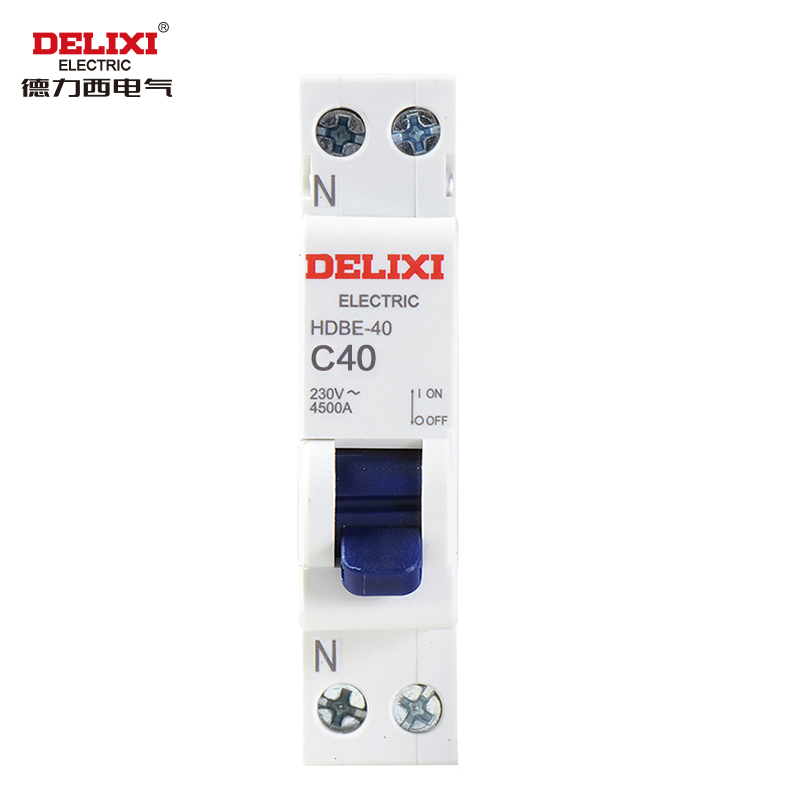德力西电气（DELIXI ELECTRIC） 空气开关 小型断路器 HDBE-40 1P N C 40A HDBE40C40