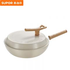 苏泊尔（SUPOR） 炒锅不粘锅32cm炒菜锅轻量火红点无烟锅电磁炉燃气灶通用PC32QL1