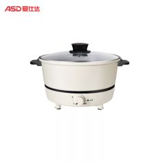 爱仕达（ASD） AH-Y12J405家用电火锅不易粘电煮锅电炒锅焖涮炖煮炸多功能一体锅分体式白色