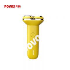 奔腾（POVOS） 剃须刀男士电动刮胡刀迷你便携全身合金机身水洗快充PQ3803柠檬黄 普通装