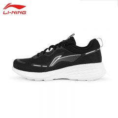 李宁（LI-NING） ARSV122-2女士轻云舒适透气休闲慢跑鞋黑色/标准白37码
