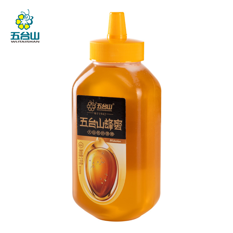 五台山 天然蜜源家庭装营养滋补食品冲饮烘焙食材佐餐蘸酱 蜂蜜1000g/瓶